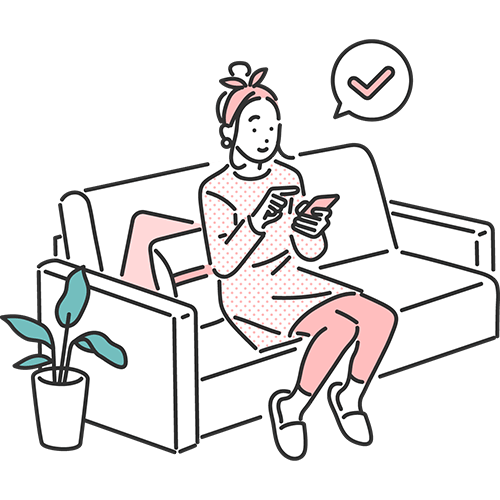 決済でお手続き完了！